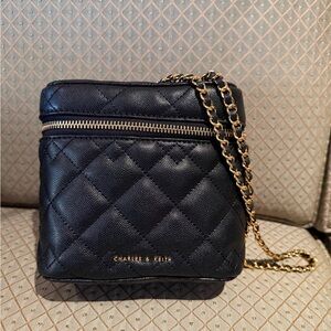 Charles & Keith Black Quilt Bag
